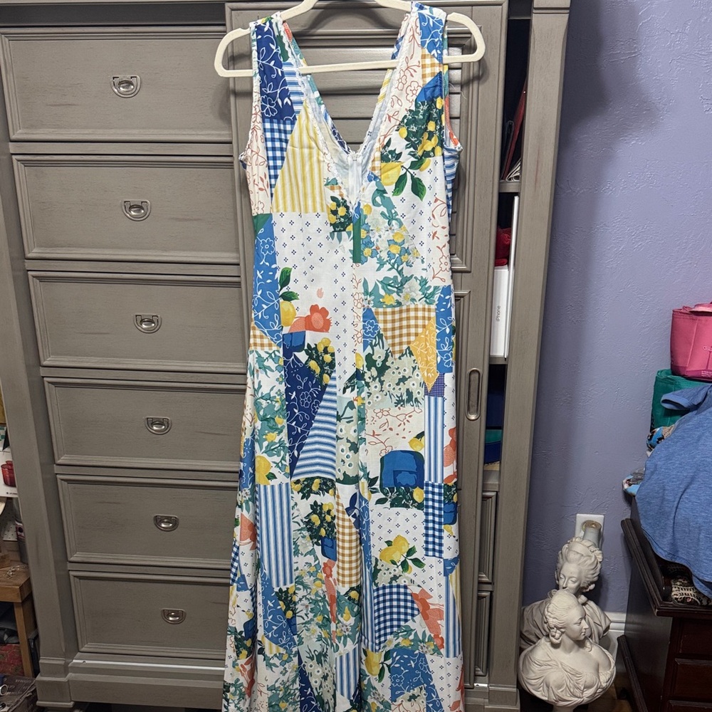 Colorful Patchwork Maxi Dress